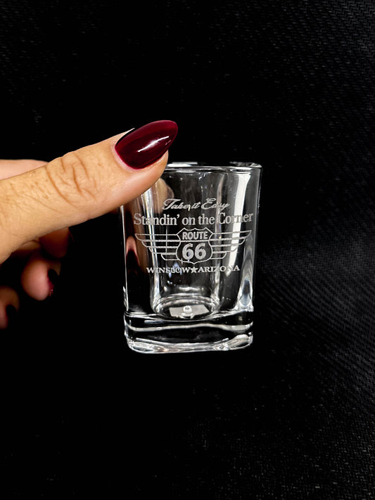Route 66 Wings Shot Glass