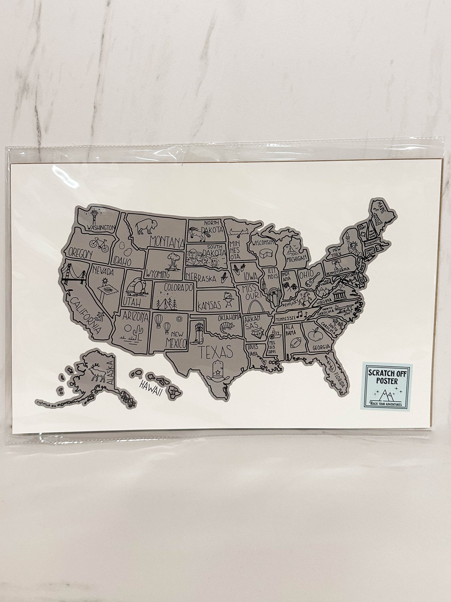 United States Scratch-Off Map