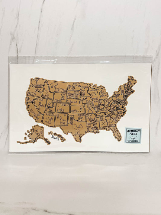 United States Scratch-Off Map