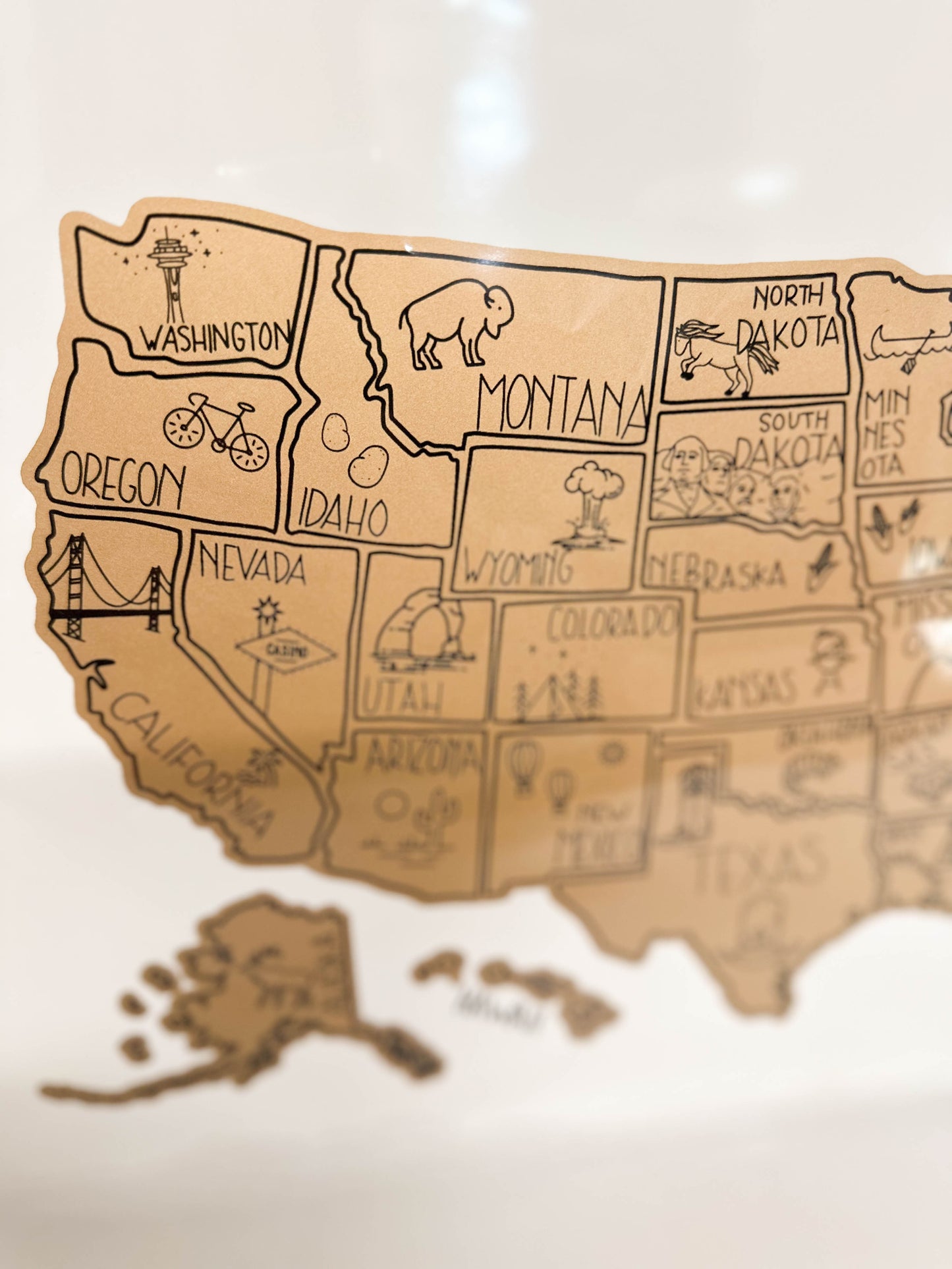 United States Scratch-Off Map