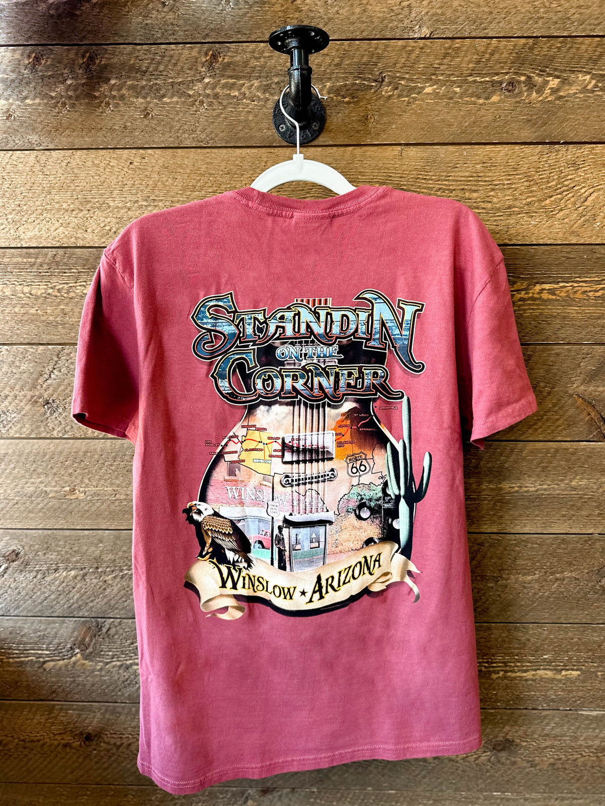 Arizona Guitar Map Tee - Red