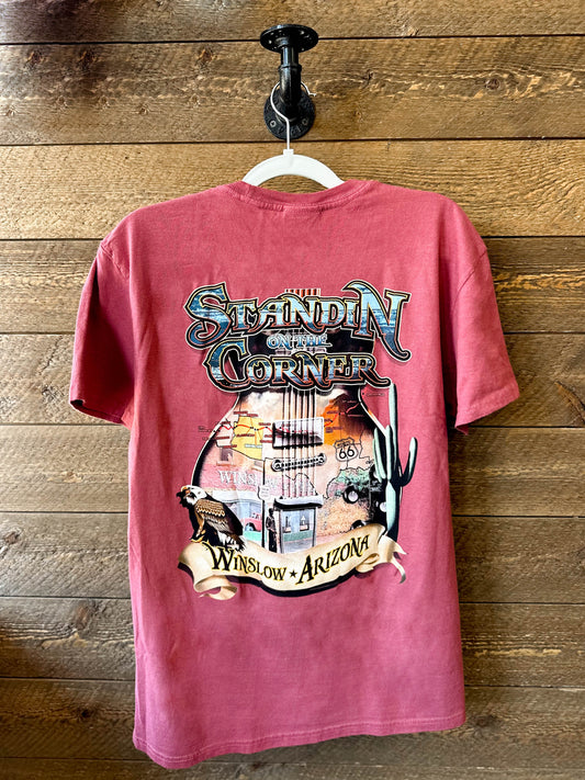 Arizona Guitar Map Tee - Red