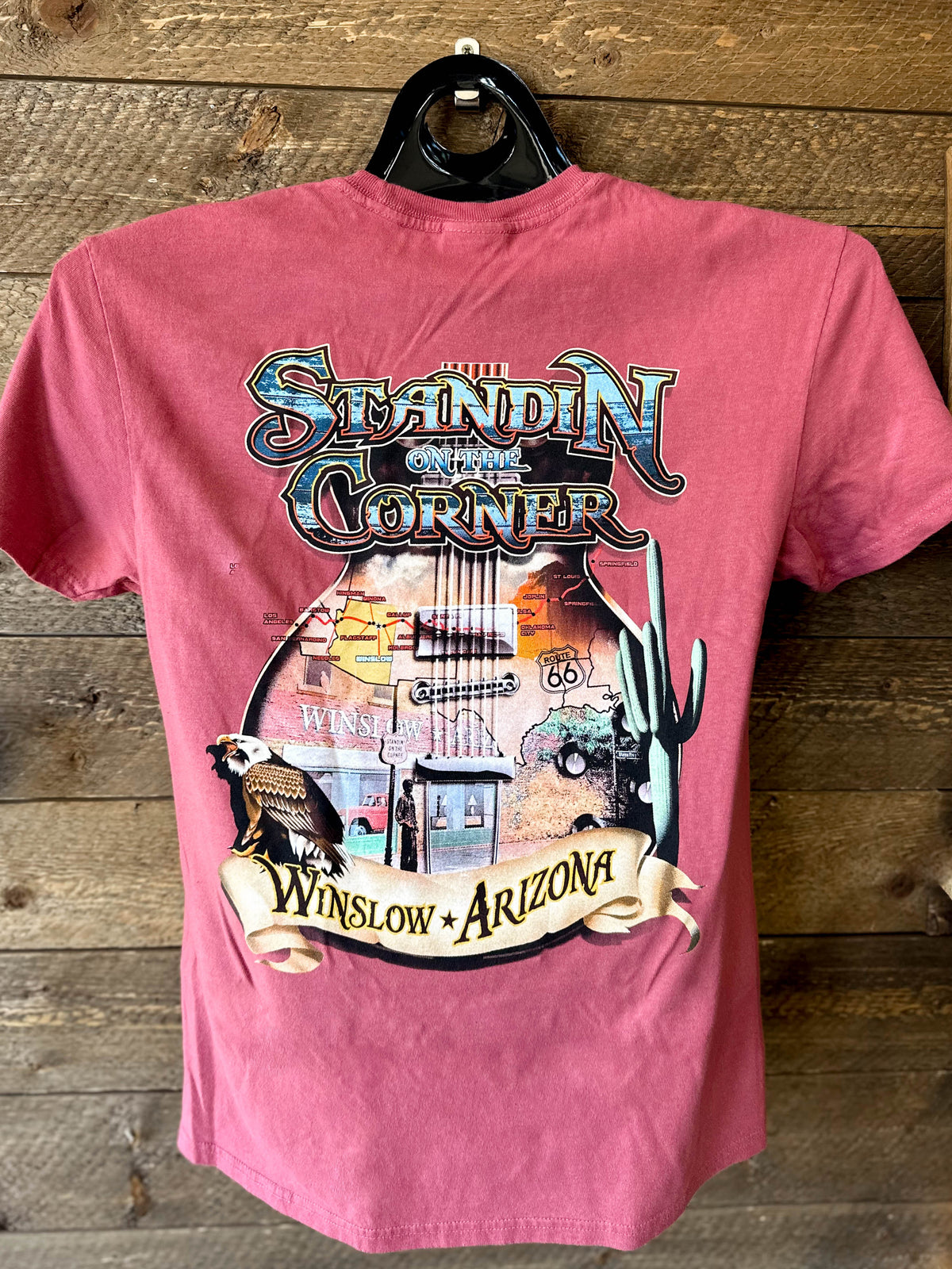 Arizona Guitar Map Tee - Red