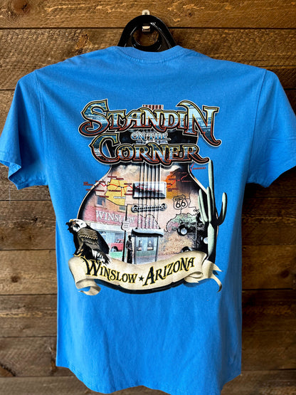 Arizona Guitar Map Tee - Blue