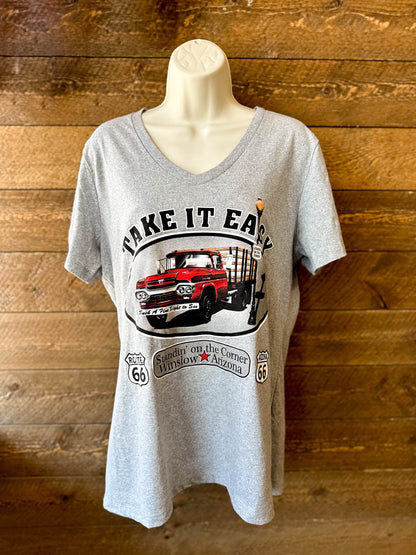 Flatbed Ford Women's Tee - Gray