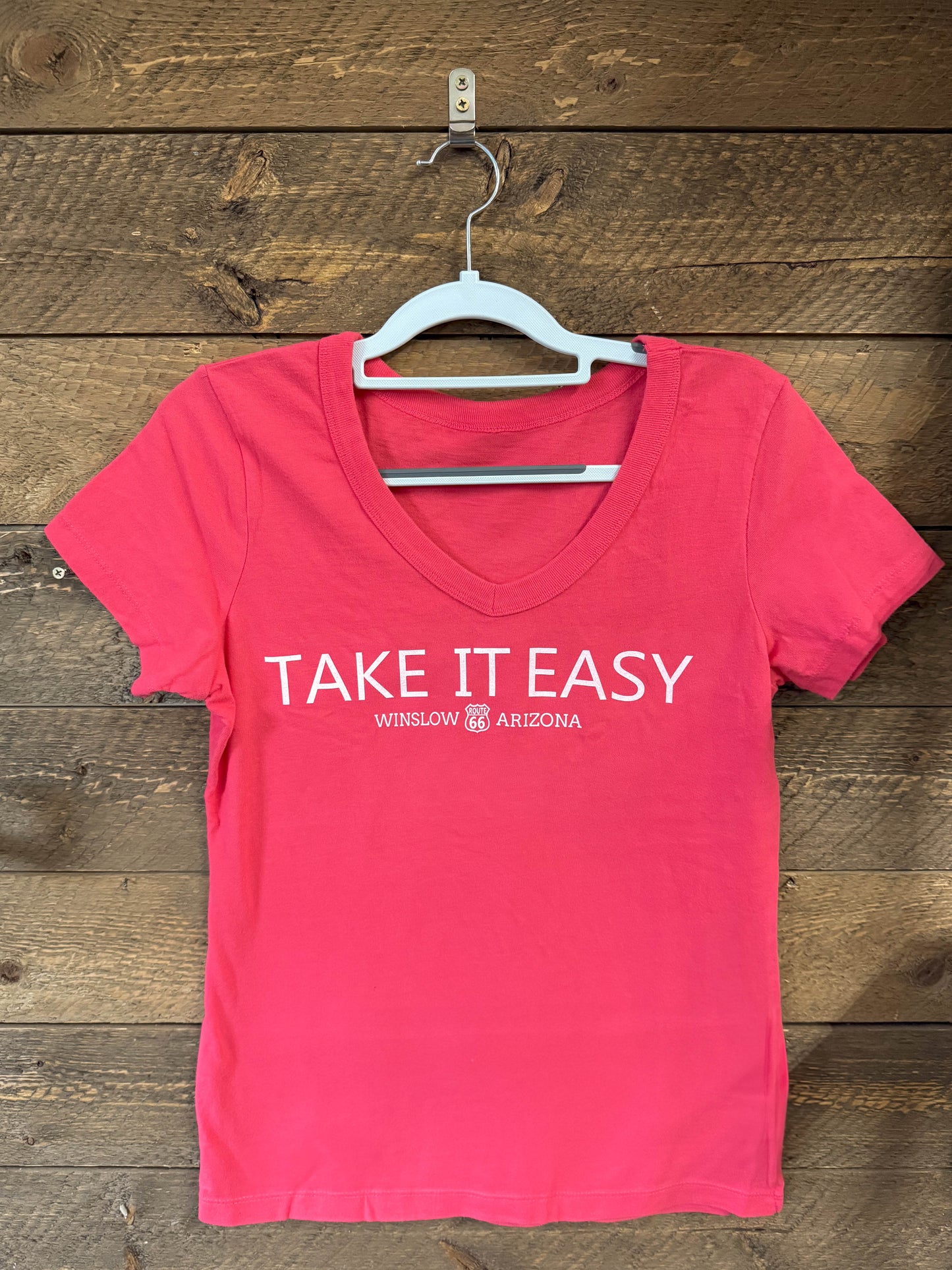 Take it Easy Tee - Hot Coral