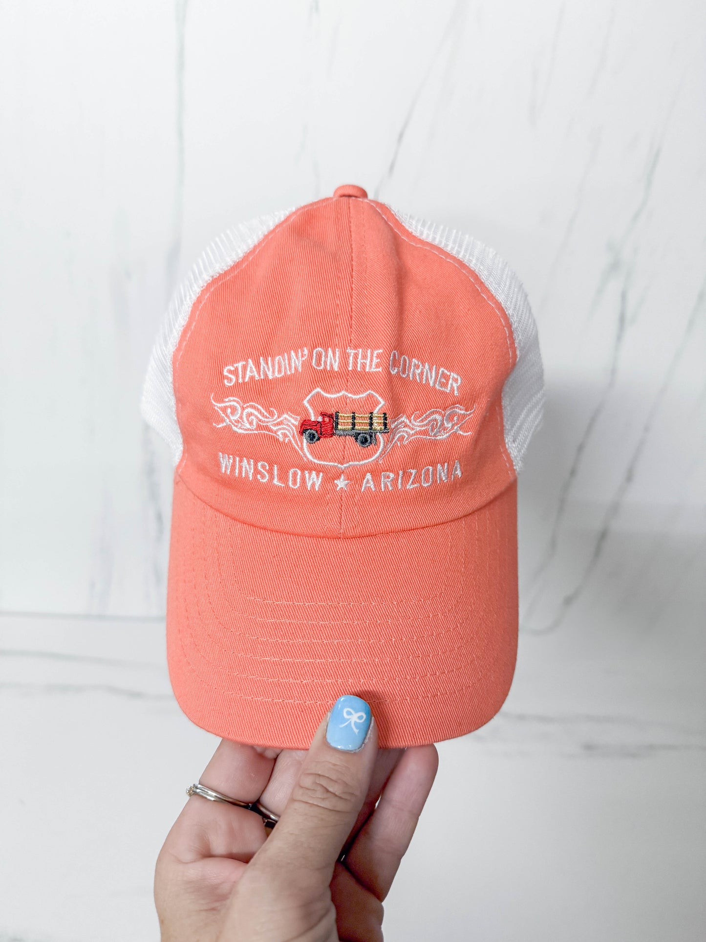 Standin' On The Corner Cap - Youth - Coral