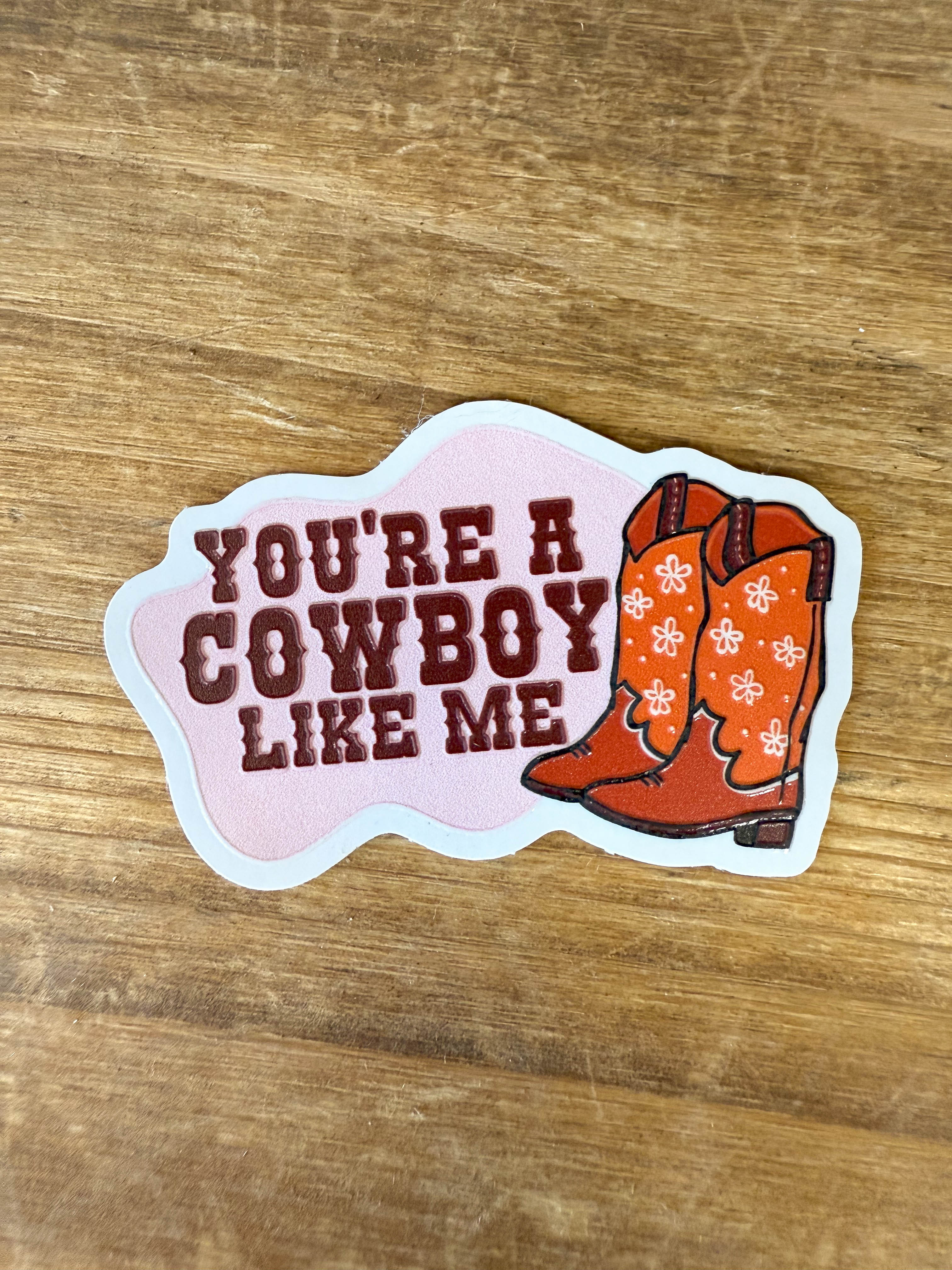 Sticker Retro Cowo Sticker - Cowboy – Standin' on the Corner Store