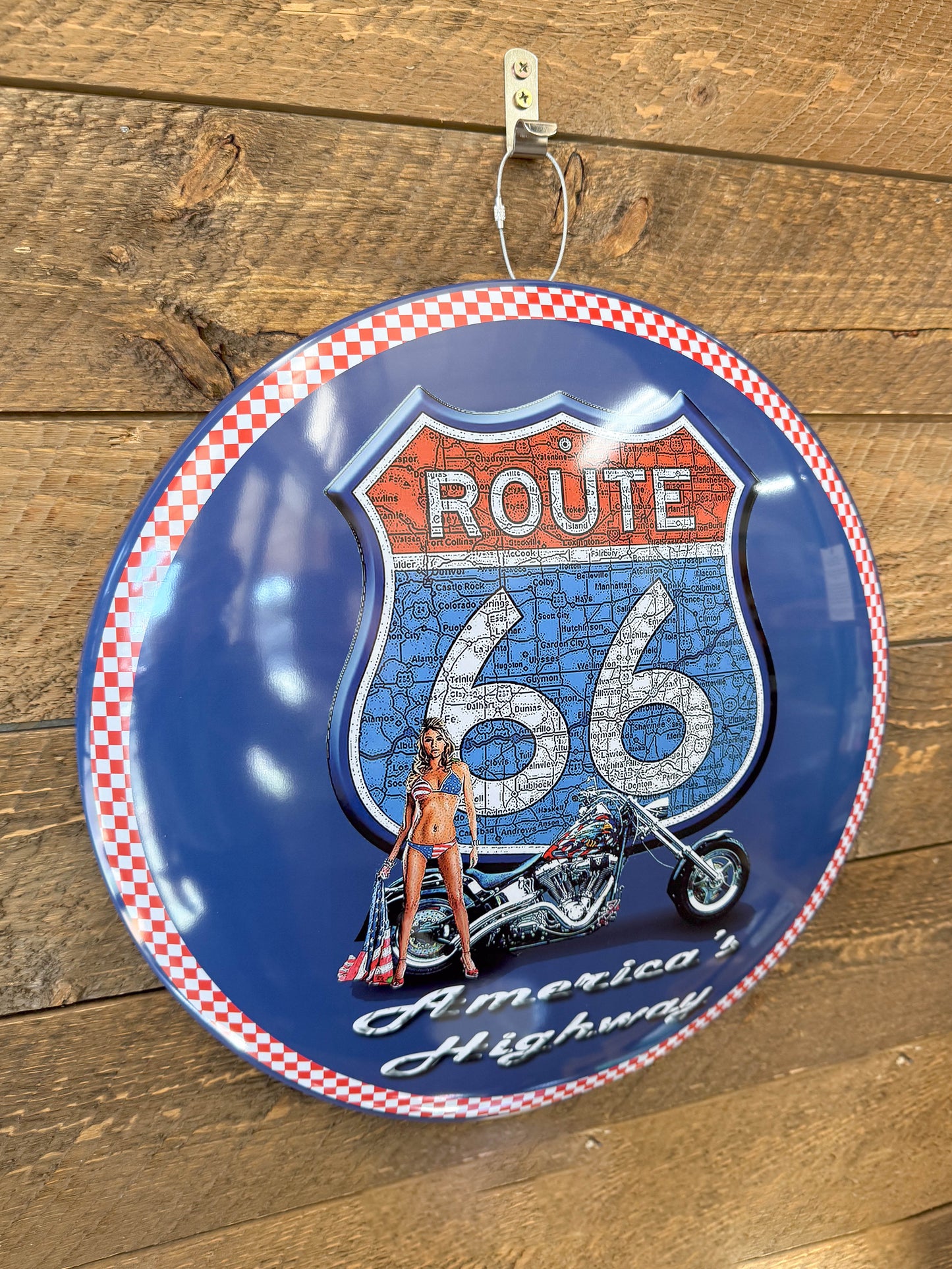 Sign - Blue Route 66