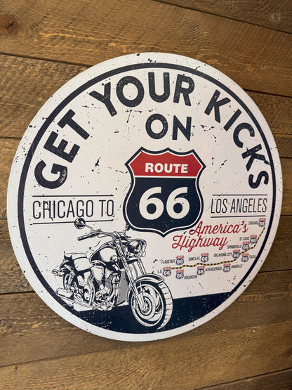 Get Your Kicks Sign