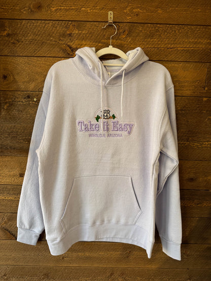 Take it Easy Desert Scene Hoodie - Lilac