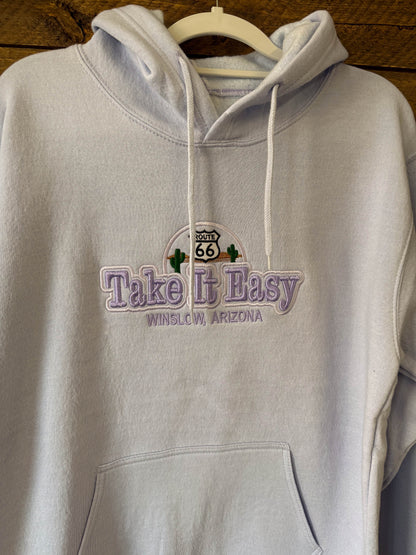 Take it Easy Desert Scene Hoodie - Lilac