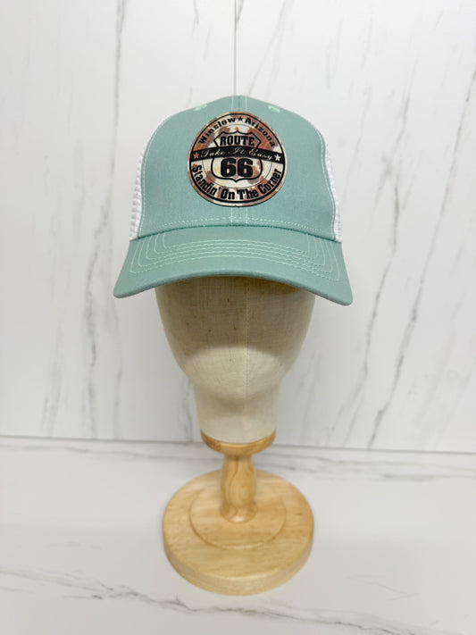 Take it Easy Shield Cap - Cow Print