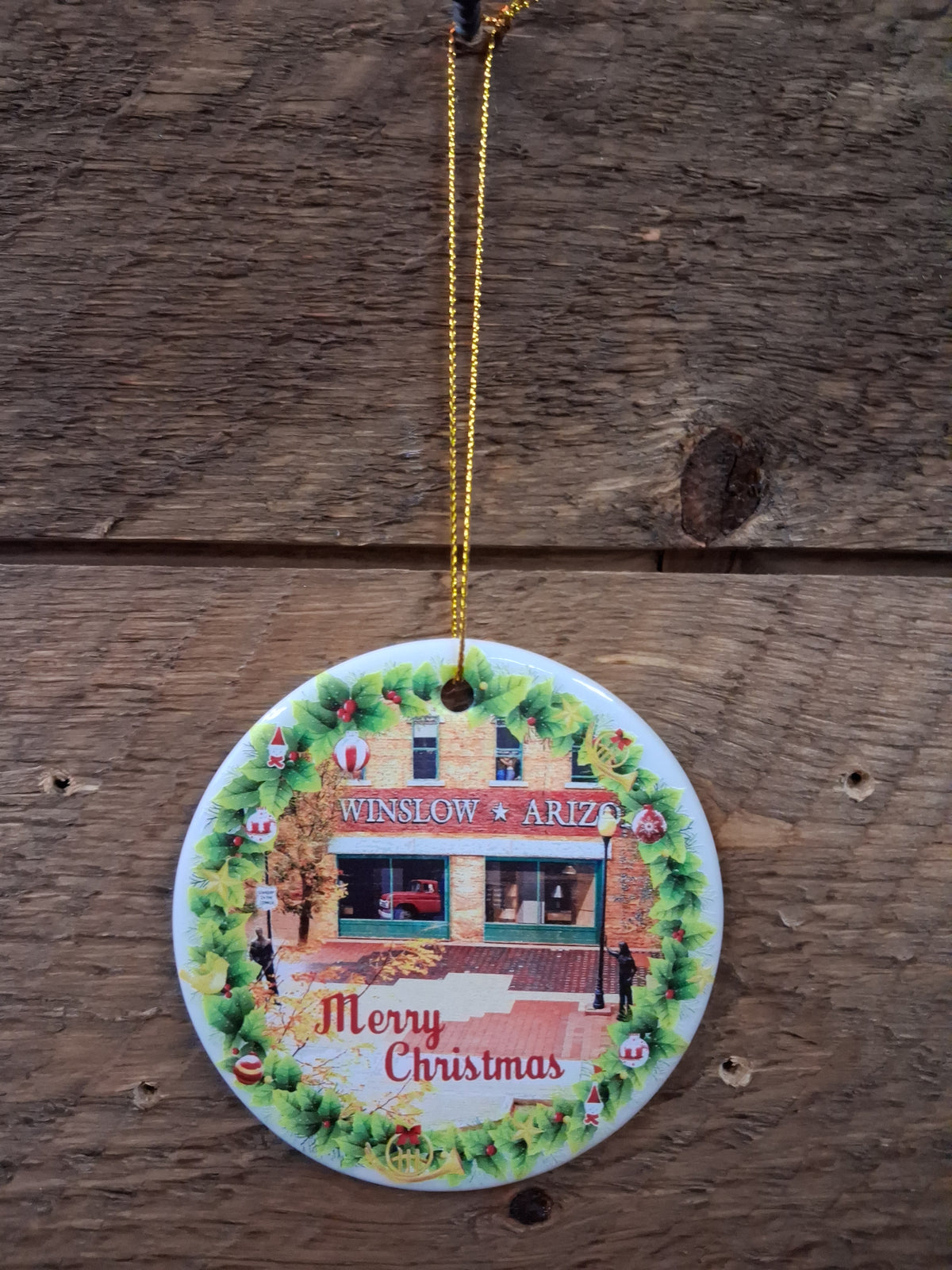 Glass Corner View Ornament