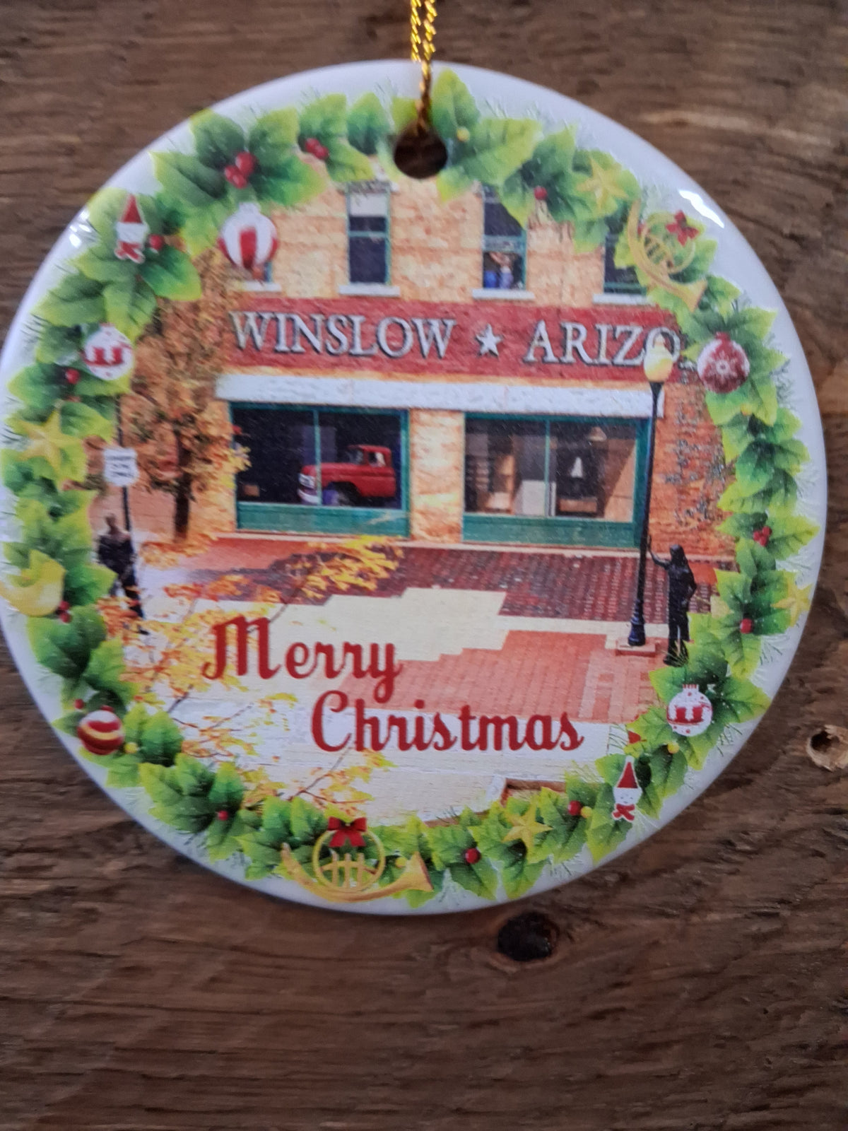 Glass Corner View Ornament