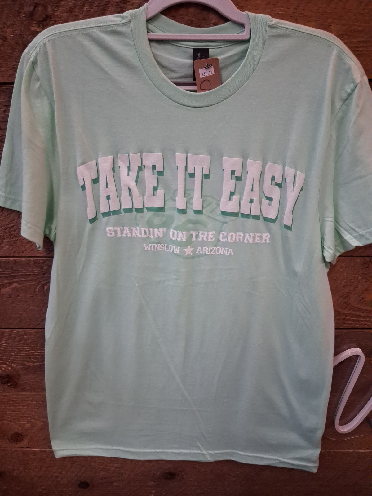 Woman's Tee- Varsity (Neon Green)