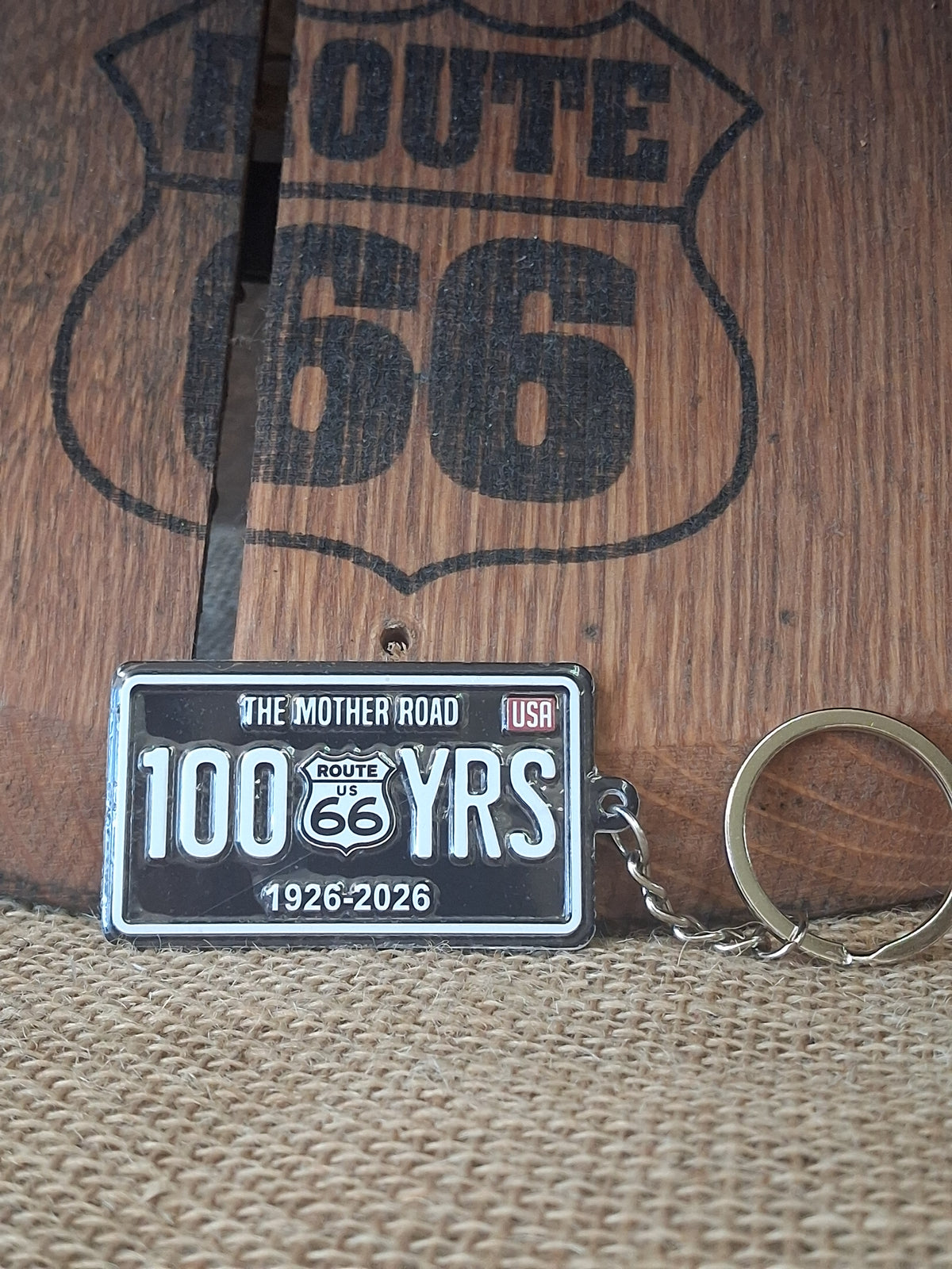 Keychain- Centennial Route 66 (Black)